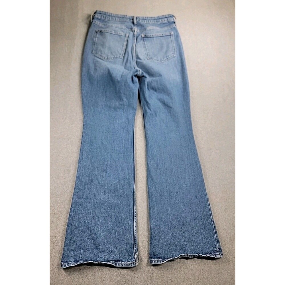 Old Navy Flare Jeans Womens‎ 12 33x31.5  Medium Blue Stretch High Rise Boho - Picture 12 of 13